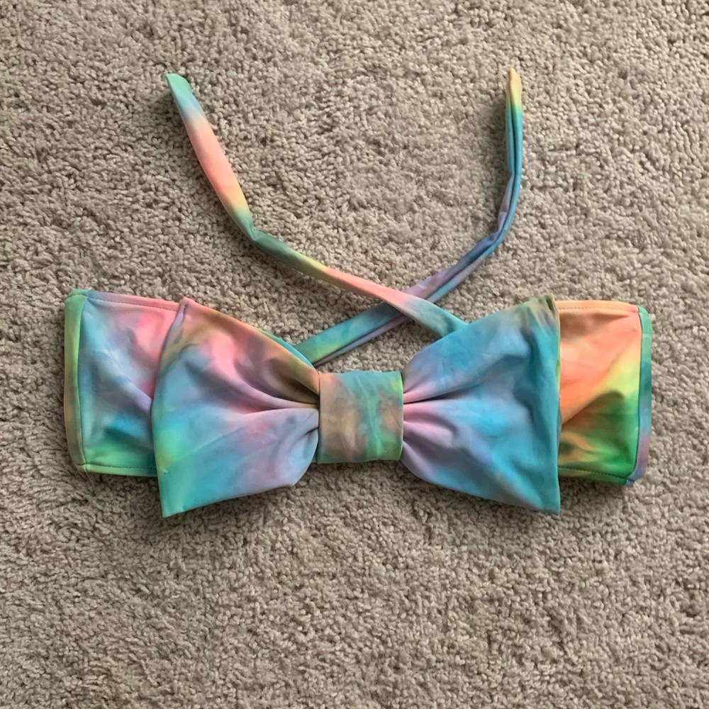 Lolli swim. Size small tie dye bow top